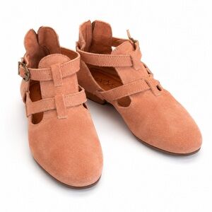 Sixtyseven 67 Strappy Cage Suede Flats (made in Spain) Size 38/7.5-8